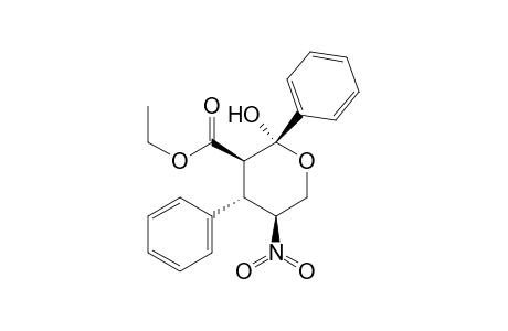 Ethyl (2S,3R,4S,5S)-2-Hydroxy-5-nitro-2,4-diphenyltetrahydro-2H-pyran-3-carboxylate