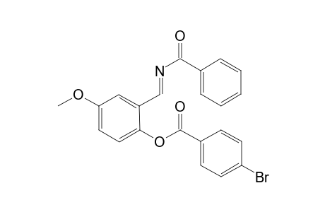 (E)-2-((Benzoylimino)methyl)-4-methoxyphenyl 4-bromobenzoate
