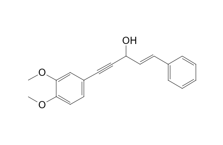 (E)-1-(3',4'-Dimethoxyphenyl)-3-hydroxy-5-phenyl-4-penten-1-yne