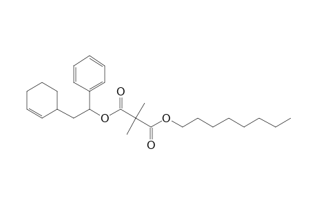 Dimethylmalonic acid, octyl 1-phenyl-2-(cyclohex-2-enyl)ethyl ester