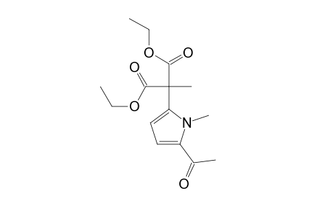 Diethyl .alpha.-methyl-5-acetyl-1-methyl-2-pyrrolemalonate