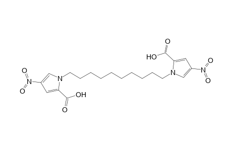 1-[10-(2-carboxy-4-nitro-1-pyrrolyl)decyl]-4-nitro-2-pyrrolecarboxylic acid