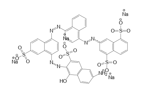 1,5-Naphthalenedisulfonic acid, 3-[[4-[[4-[(6-amino-1-hydroxy-3-sulfo-2-naphthalenyl)azo]-6-sulfo-1-naphthalenyl]azo]-1-naphthalenyl]azo]-, tetrasodium salt