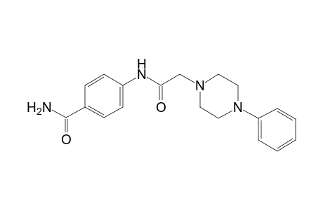 4-([(4-Phenyl-1-piperazinyl)acetyl]amino)benzamide