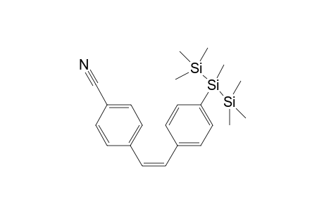 (Z)-4-Cyano-4'-(2"-heptamethyltrisilanyl)stilbene