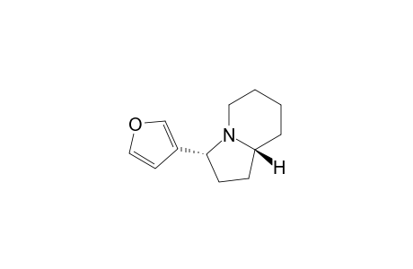 Indolizine, 3-(3-furanyl)octahydro-, trans-