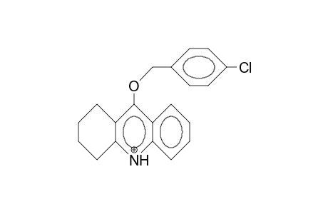 9-(4'-Chloro-benzyloxy)-1,2,3,4-tetrahydro-acridinium cation