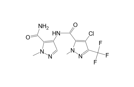 N-[5-(aminocarbonyl)-1-methyl-1H-pyrazol-4-yl]-4-chloro-1-methyl-3-(trifluoromethyl)-1H-pyrazole-5-carboxamide