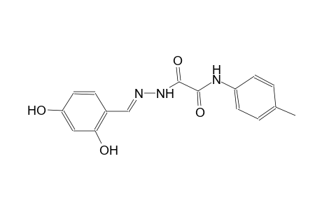 2-[(2E)-2-(2,4-dihydroxybenzylidene)hydrazino]-N-(4-methylphenyl)-2-oxoacetamide
