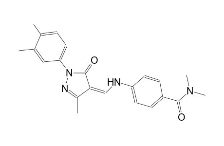 benzamide, 4-[[(Z)-[1-(3,4-dimethylphenyl)-1,5-dihydro-3-methyl-5-oxo-4H-pyrazol-4-ylidene]methyl]amino]-N,N-dimethyl-