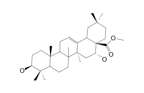 3-BETA,16-ALPHA-DIHYDROXY-OLEAN-12-EN-28-OIC-ACID-METHYLESTER;ECHINOCYSTIC-ACID-METHYLESTER