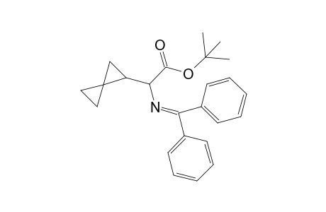 t-Butyl N-(diphenylmethylene)-.alpha.-spiropentylglycinate