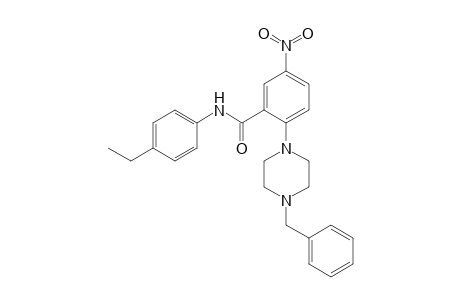 2-(4-benzylpiperazin-1-yl)-N-(4-ethylphenyl)-5-nitro-benzamide
