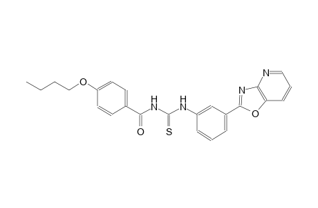 N-(4-butoxybenzoyl)-N'-(3-[1,3]oxazolo[4,5-b]pyridin-2-ylphenyl)thiourea