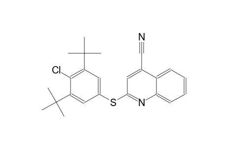 4-quinolinecarbonitrile, 2-[[4-chloro-3,5-bis(1,1-dimethylethyl)phenyl]thio]-