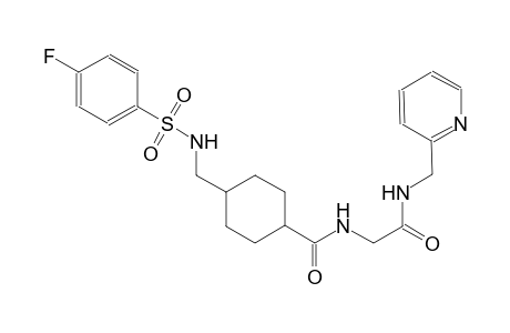 cyclohexanecarboxamide, 4-[[[(4-fluorophenyl)sulfonyl]amino]methyl]-N-[2-oxo-2-[(2-pyridinylmethyl)amino]ethyl]-