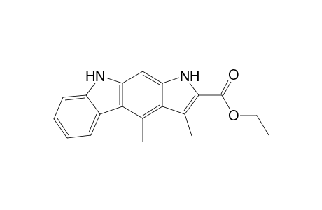 3,4-Dimethyl-1,9-dihydropyrrolo[2,3-b]carbazole-2-carboxylic acid ethyl ester