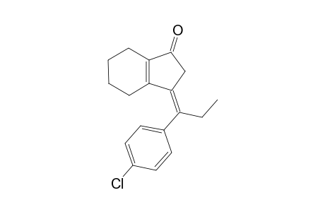 (Z)-3-(1-(4-chlorophenyl)propylidene)-2,3,4,5,6,7-hexahydroinden-1-one
