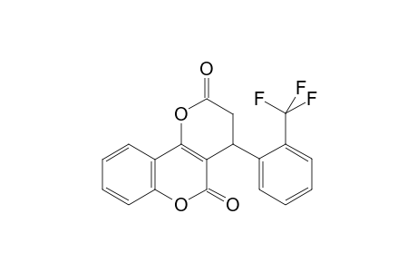 2H,5H-Pyrano[3,2-c][1]benzopyran-2,5-dione, 3,4-dihydro-4-[2-(trifluoromethyl)phenyl]-