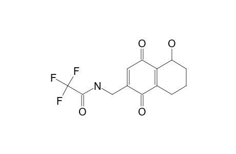 2,2,2-trifluoro-N-[(5-hydroxy-1,4-diketo-5,6,7,8-tetrahydronaphthalen-2-yl)methyl]acetamide