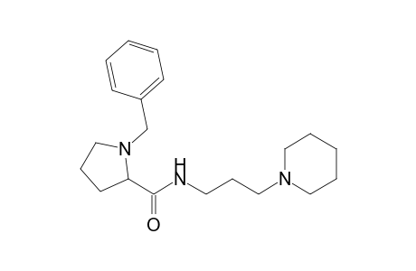 1-(Phenylmethyl)-N-(3-piperidin-1-ylpropyl)pyrrolidine-2-carboxamide