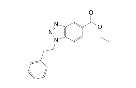 1H-1,2,3-Benzotriazole-5-carboxylic acid, 1-(2-phenylethyl)-, ethyl ester