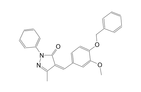 (4Z)-4-[4-(benzyloxy)-3-methoxybenzylidene]-5-methyl-2-phenyl-2,4-dihydro-3H-pyrazol-3-one