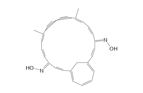 16,21-Dimethyl-4,9-methanocyclotetracosa-2,4,6,8,10,13,15,21,23-nonaene-17,19-diyne-1,12-dione dioxime