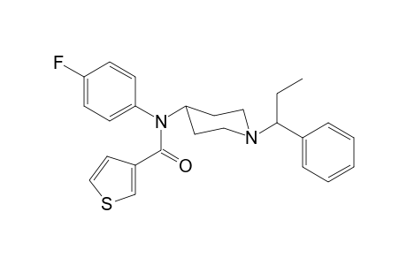 N-4-Fluorophenyl-N-[1-(1-phenylpropyl)piperidin-4-yl]thiophene-3-carboxamide
