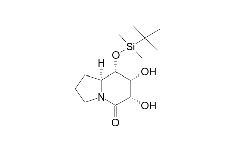 (8S)-8-[(t-Butyldimethylsilyl)oxy]-6,7-dihydroxyindolizidin-5-one