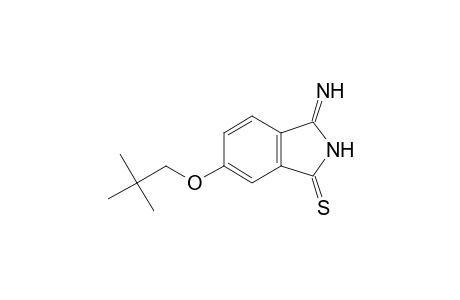 1H-Isoindole-1-thione, 3-amino-6-(2,2-dimethylpropoxy)-