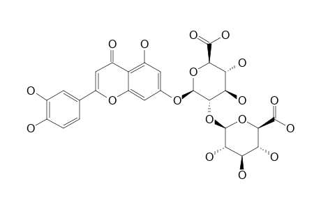 SCUTELLAREIN-BETA-D-7-O-GLUCURONOSYL-BETA-D-(1->2)-BETA-D-GLUCURONIDE