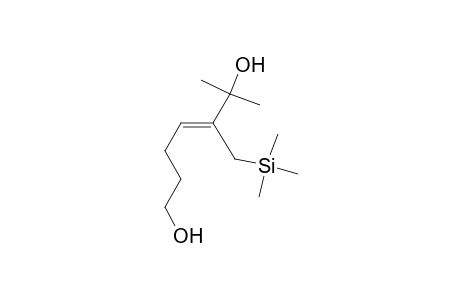 (Z)-6-methyl-5-(trimethylsilylmethyl)-4-heptene-1,6-diol