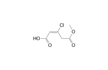 2-Pentenedioic acid, 3-chloro-, 5-methyl ester, (E)-