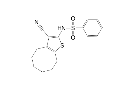 N-(3-cyano-4,5,6,7,8,9-hexahydrocycloocta[b]thien-2-yl)benzenesulfonamide