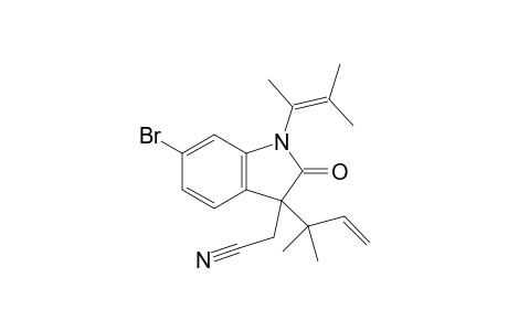 2-[6-bromo-1-(3-methylbut-2-en-2-yl)-3-(2-methylbut-3-en-2-yl)-2-oxoindolin-3-yl]acetonitrile