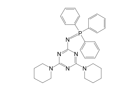 1,3,5-Triazine, 2,4-di(1-piperidinyl)-6-[(triphenyl-.lambda.(5)-phosphanylidene)amino]-