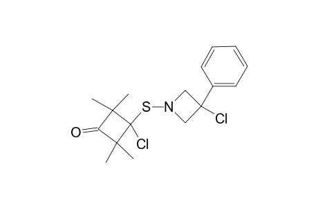 3-Chloro-3-[(3'-chlorophenylazetidin-1'-yl)sulfanyl]-2,2,4,4-tetramethylcyclobutanone