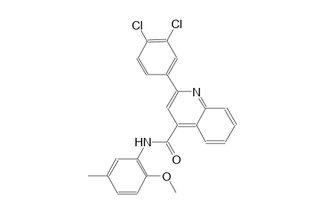 2-(3,4-dichlorophenyl)-N-(2-methoxy-5-methylphenyl)-4-quinolinecarboxamide