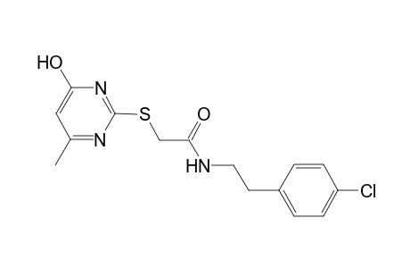 N-[2-(4-chlorophenyl)ethyl]-2-[(4-keto-6-methyl-1H-pyrimidin-2-yl)thio]acetamide