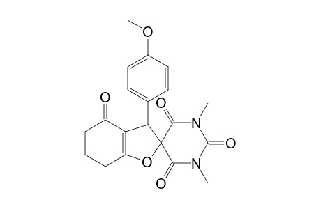 3-(4-Methoxyphenyl)-1',3'-dimethyl-3,5,6,7-tetrahydro-2'H,4H-spiro-[benzofuran-2,5'-pyrimidine]-2',4,4',6'(1'H,3'H)-tetraone