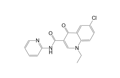 3-quinolinecarboxamide, 6-chloro-1-ethyl-1,4-dihydro-4-oxo-N-(2-pyridinyl)-