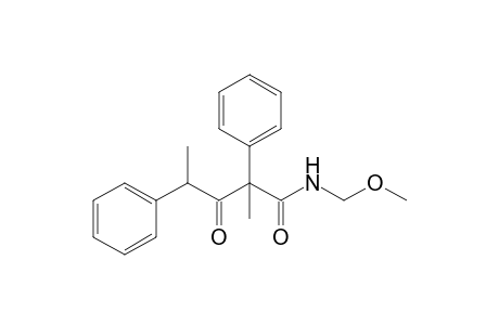 2-Methyl-3-oxo-2,4-diphenyl-pentanoic acid methoxy-methyl-amide