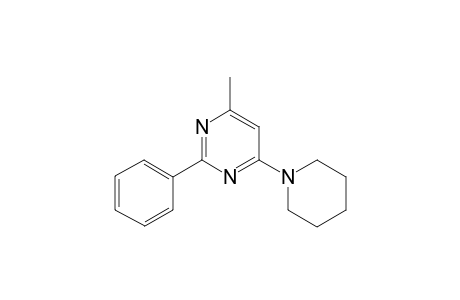 4-Methyl-2-phenyl-6-(1-piperidinyl)pyrimidine