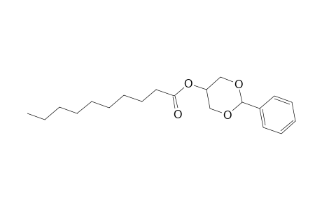 Decanoic acid, 2-phenyl-1,3-dioxan-5-yl ester