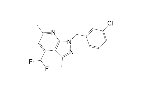1H-pyrazolo[3,4-b]pyridine, 1-[(3-chlorophenyl)methyl]-4-(difluoromethyl)-3,6-dimethyl-