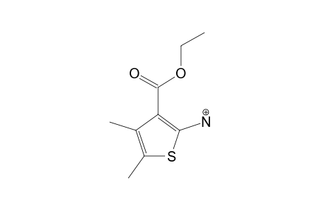2-AMINO-3-(ETHOXY-CARBONYL)-4,5-DIMETHYL-THIOPHENE;N-PROTONATED