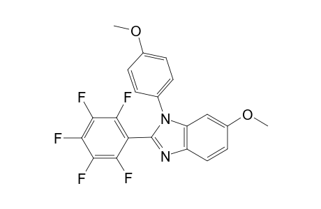 1-(4-Methoxyphenyl)-2-(pentafluoropentyl)-6-methoxybenzimidazole