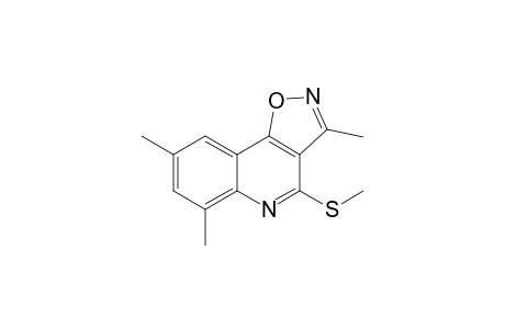 3,6,8-Trimethyl-4-methylsulfanylisoxazolo[4,5-c]quinoline