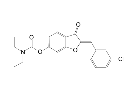 carbamic acid, diethyl-, (2Z)-2-[(3-chlorophenyl)methylene]-2,3-dihydro-3-oxobenzofuranyl ester
